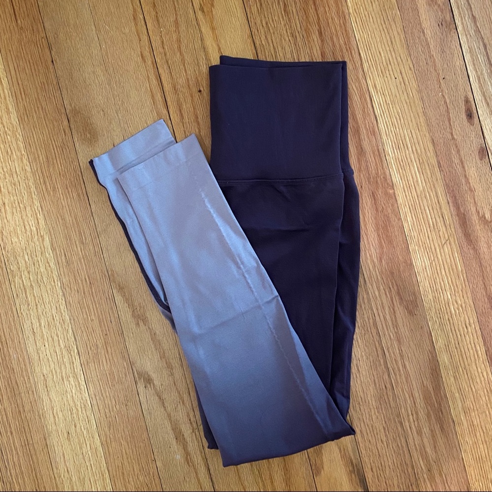 Yelete Purple Ombre Exercise Leggings